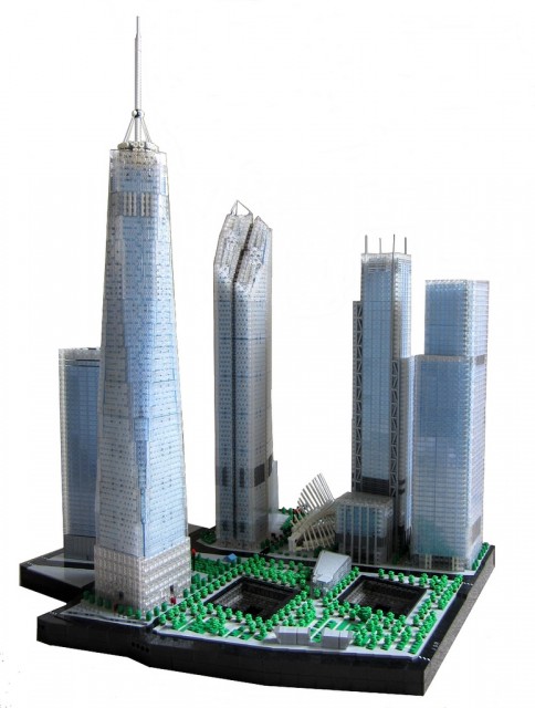 nuevo Trade Center de Nueva York a escala microfig