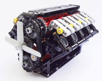 motor lego v8