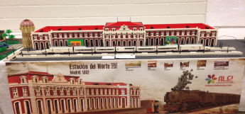 Estación del Norte de Madrid en la exposición LEGO Fan Weekend de Dinamarca