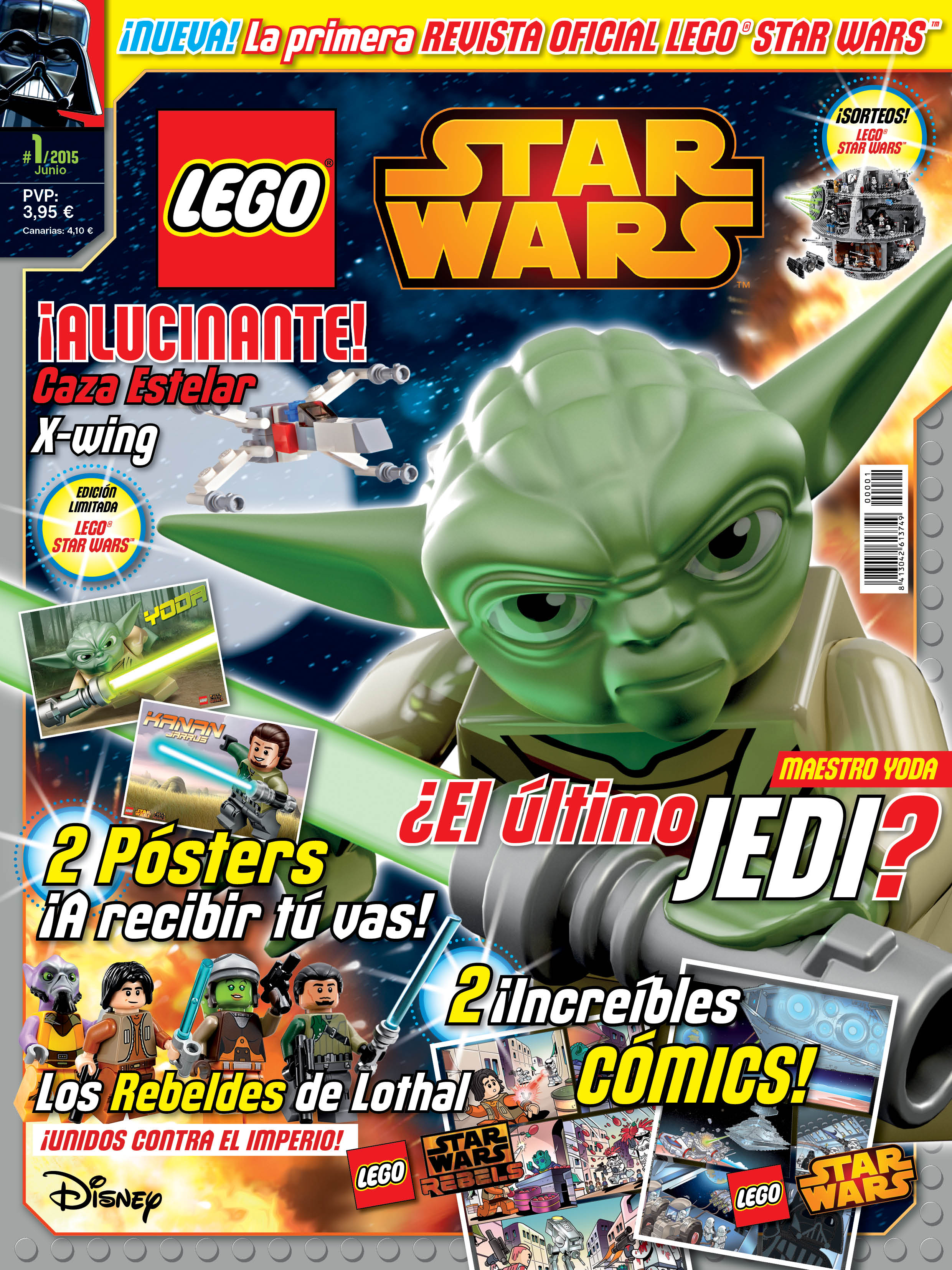 Lego Star Wars-revista nº 42 con Star Destroyer y tarjeta de edición limitada 